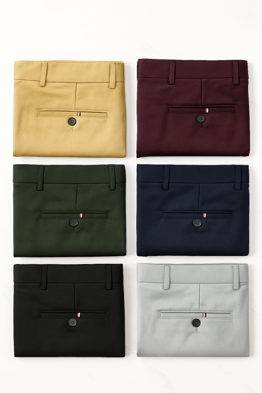 4 pcs Lycra button pant 999 only